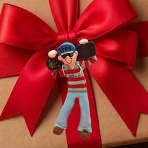 Skateboard Ornament - Dude Holding a Skateboard