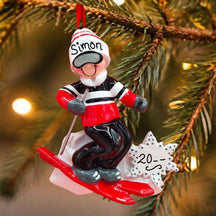 Skiing Ornament - Male