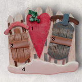 2 OLD FASHIONED SLEDS Ornament