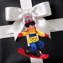 Snowboarding Ornament - Male