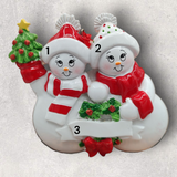 2 SNOWPEOPLE Ornament
