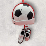 SOCCER BALL Ornament - 2 Dimensional w/ SHOES