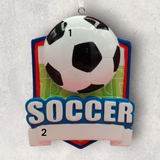 SOCCER Ornament - BALL & WORD