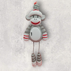 1 SOCK MONKEY FAMILY Ornament