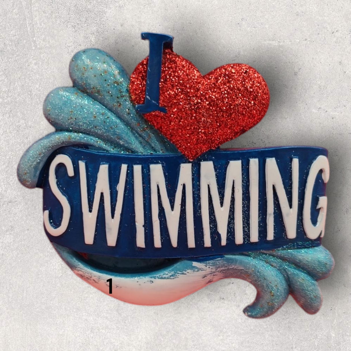 SWIMMING - I (HEART) SWIMMING Ornament