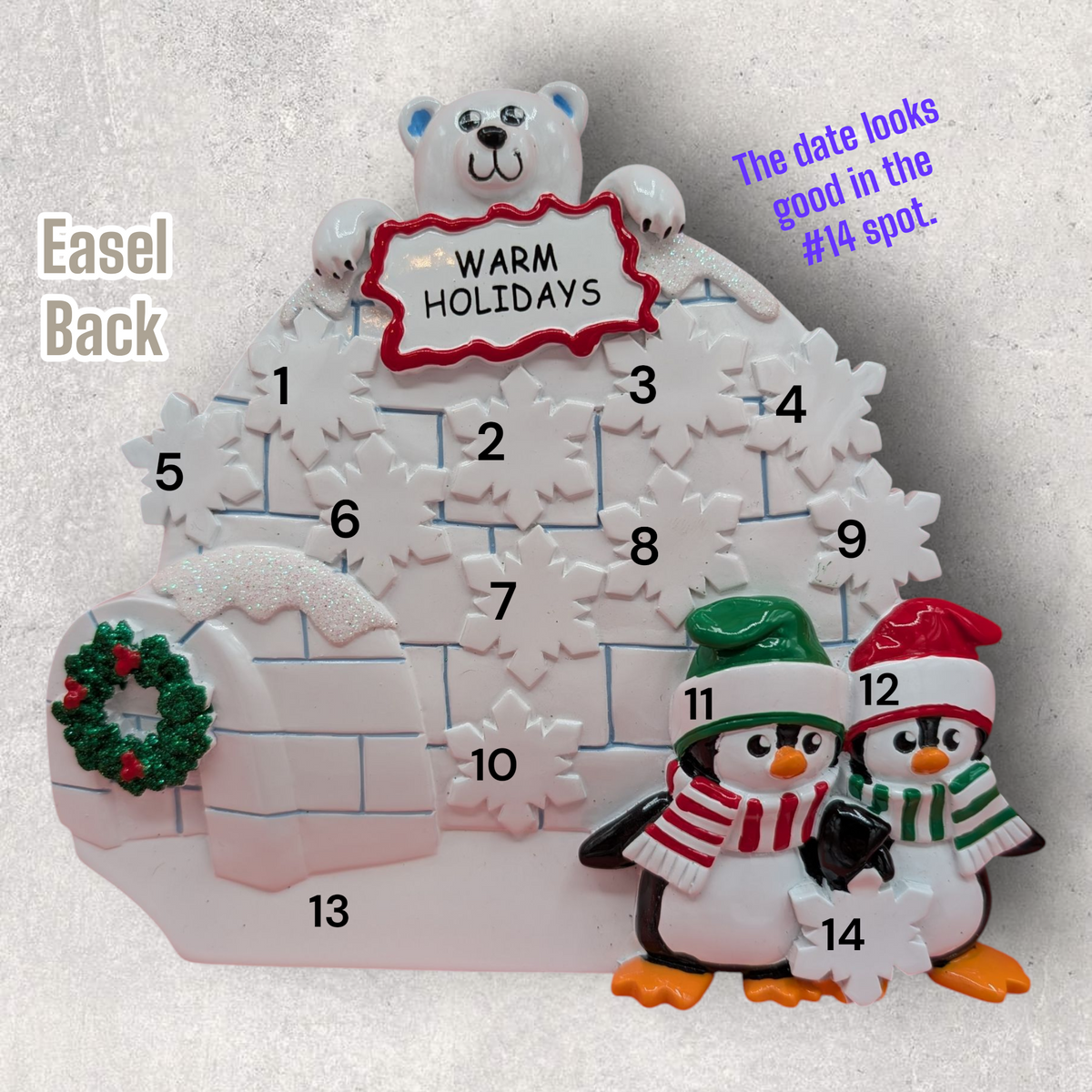 Igloo Tabletop Decoration - Personalized for 10+ Names | Wit & Hil