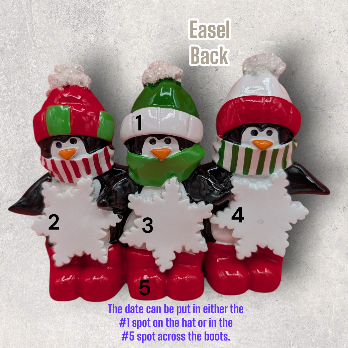 3 PENGUINS TABLETOP DECORATION