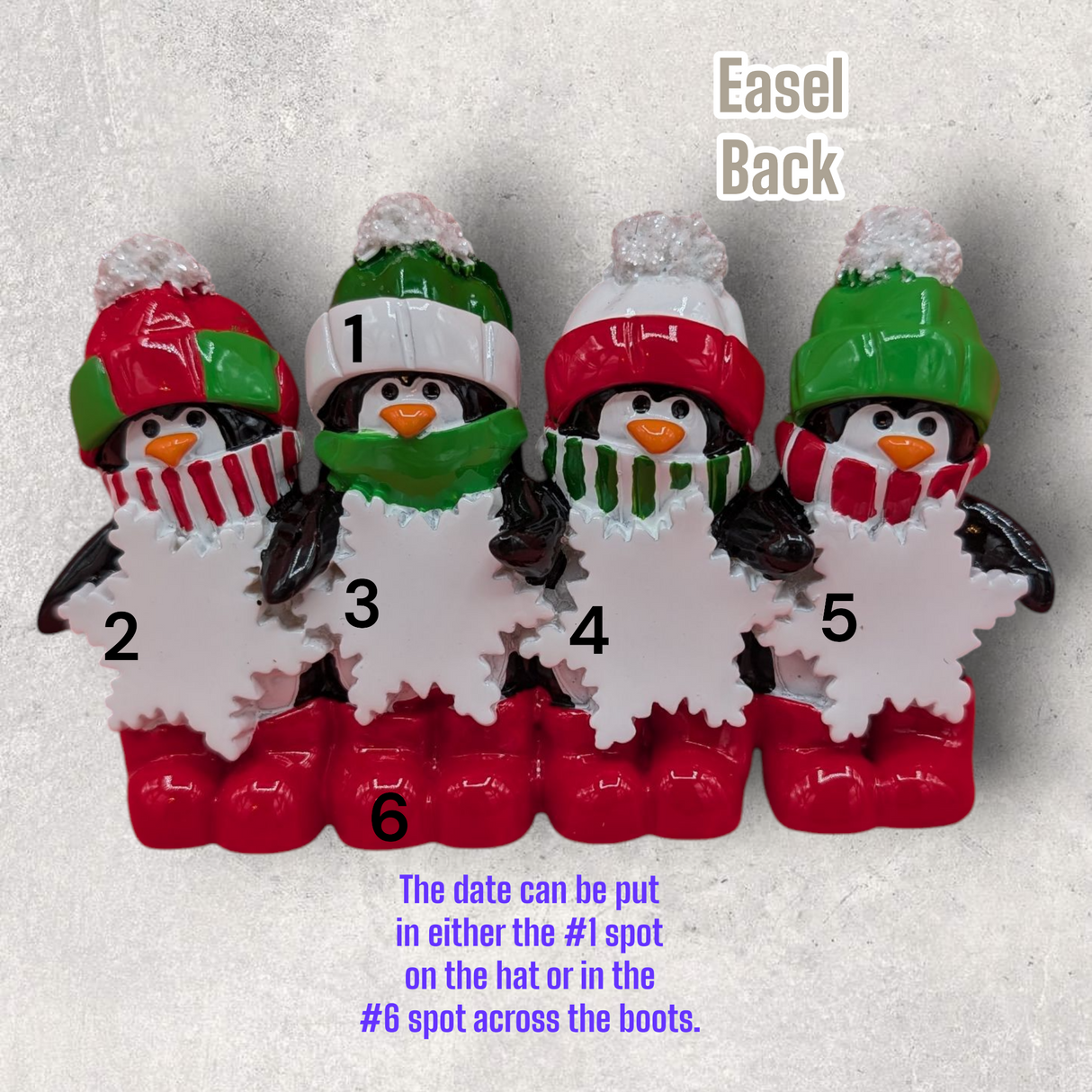 4 PENGUINS TABLETOP DECORATION