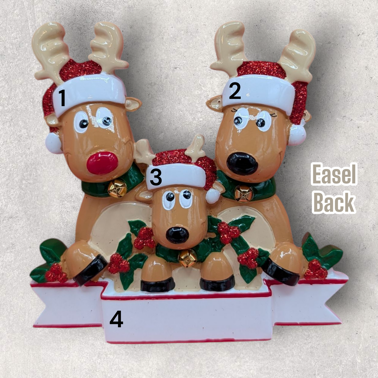 3 REINDEER TABLETOP DECORATION