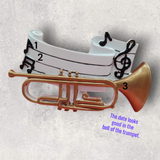 TRUMPET on MUSIC Ornament