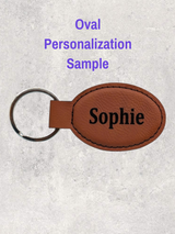 KEYCHAIN - DRAGONFLY & FLOWERS - Leatherette - Personalizable