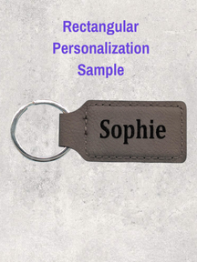KEYCHAIN - DRAGONFLY & FLOWERS - Leatherette - Personalizable