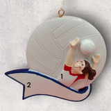 VOLLEYBALL Ornament - FEMALE with BANNER