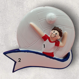 VOLLEYBALL Ornament - MALE with BANNER