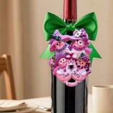 Friends with Wine Ornament (4 Names)