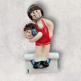 WRESTLING Ornament - BRUNETTE - MALE