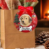 DOGS - YELLOW LAB - Red Wreath
