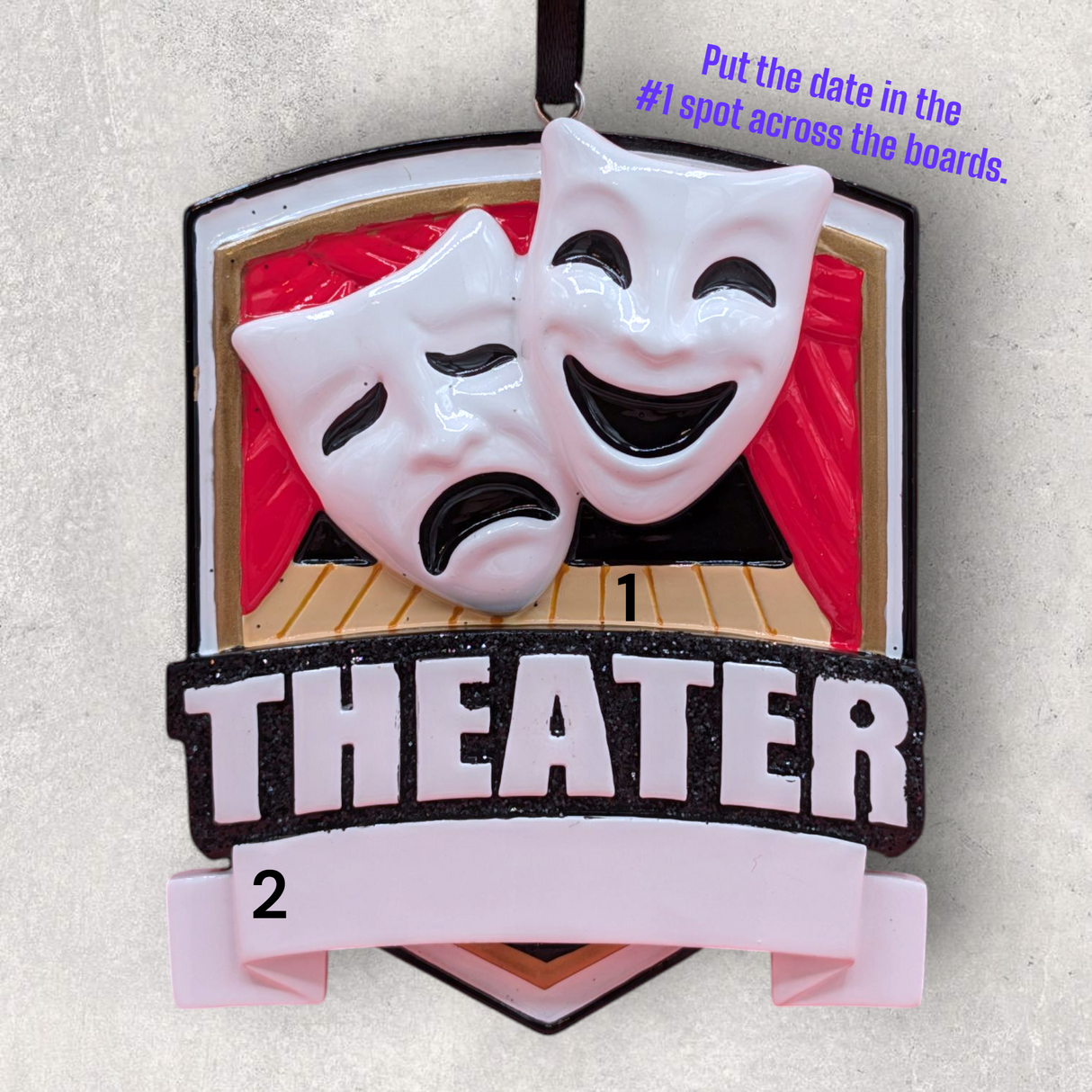 DRAMA / THEATER MASKS Ornament