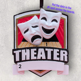DRAMA / THEATER MASKS Ornament