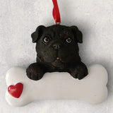 DOGS - PUG (BLACK) - Bone