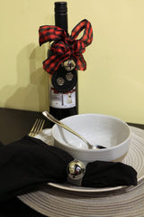 PAW PRINT CHARMS on Leather Teardrop - 1 Bell