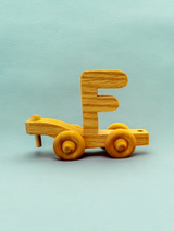 Wooden Alphabet Train Letter F