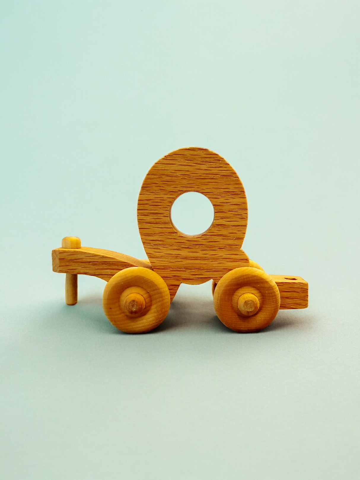 Wooden Alphabet Train Letter Q