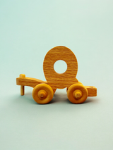 Wooden Alphabet Train Letter Q