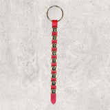 9 Small Nickel-Plated Bells on Narrow 16 inch Strap - Lg Ring Top