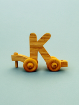 Wooden Alphabet Train Letter K