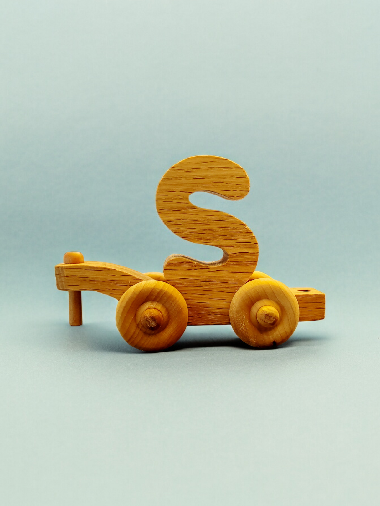 Wooden Alphabet Train Letter S