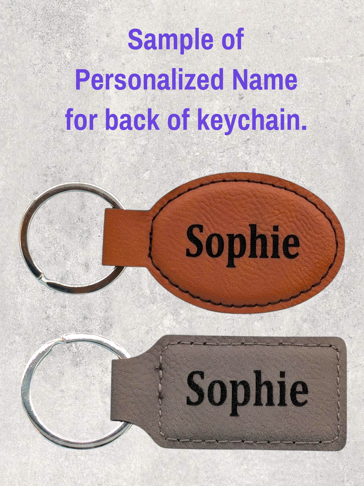 KEYCHAIN - SAINT BERNARD  - Leatherette - Personalizable
