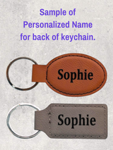 KEYCHAIN - SAINT BERNARD  - Leatherette - Personalizable