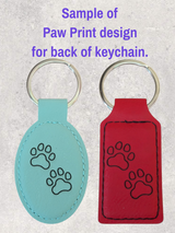 KEYCHAIN - SAINT BERNARD  - Leatherette - Personalizable